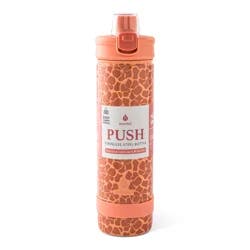 Manna Push Tumbler Red/Pink Flower, 26 oz