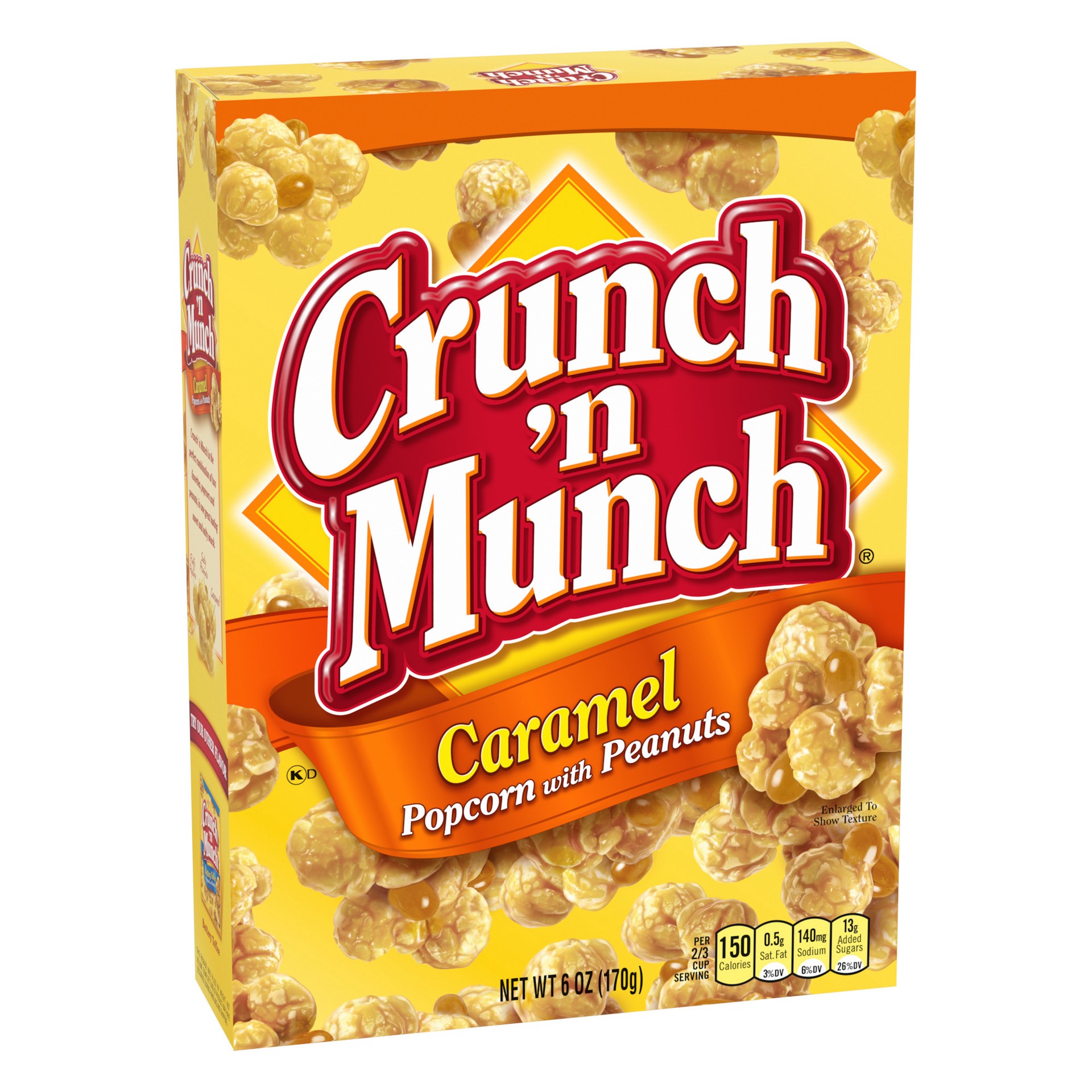 slide 4 of 5, Crunch 'n Munch Caramel Popcorn With Peanuts 6 oz, 6 oz