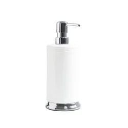 Havenstay Ceramic Soap Dispenser, White & Chrome