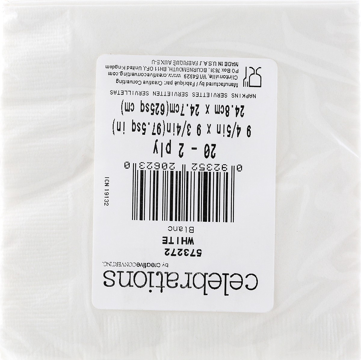 slide 3 of 7, Celebrations Creative Converting Chic Foliage Beverage Napkin, 16 ct