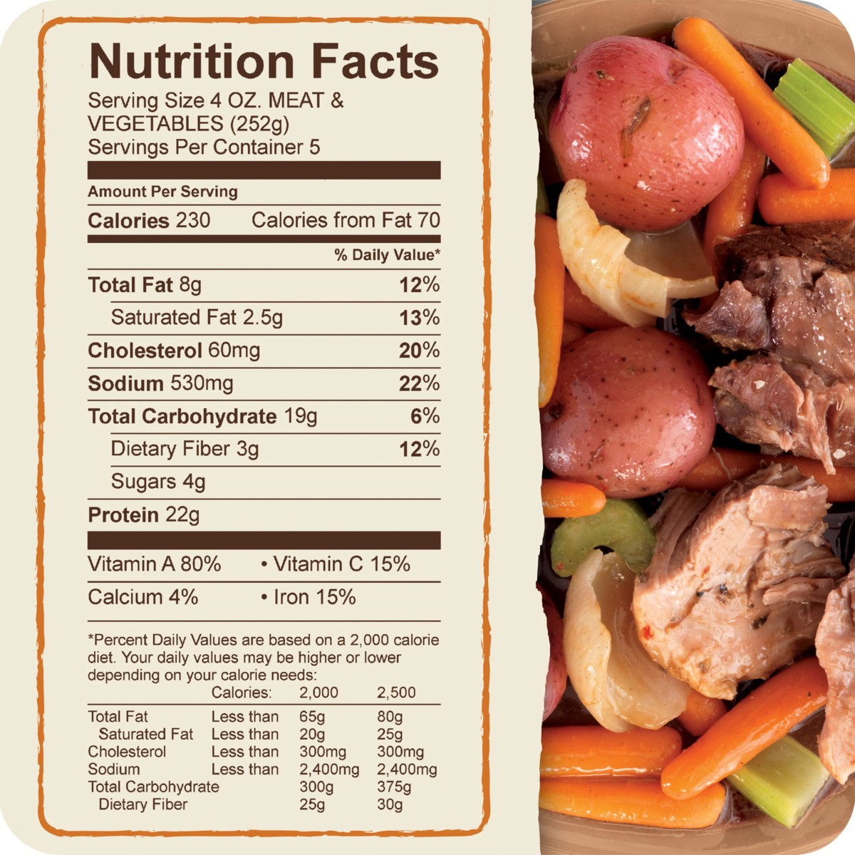 slide 5 of 7, Tyson Slow Cooker Pork Roast with Vegetables Family Size Meal Kit, 44 oz, 44 oz