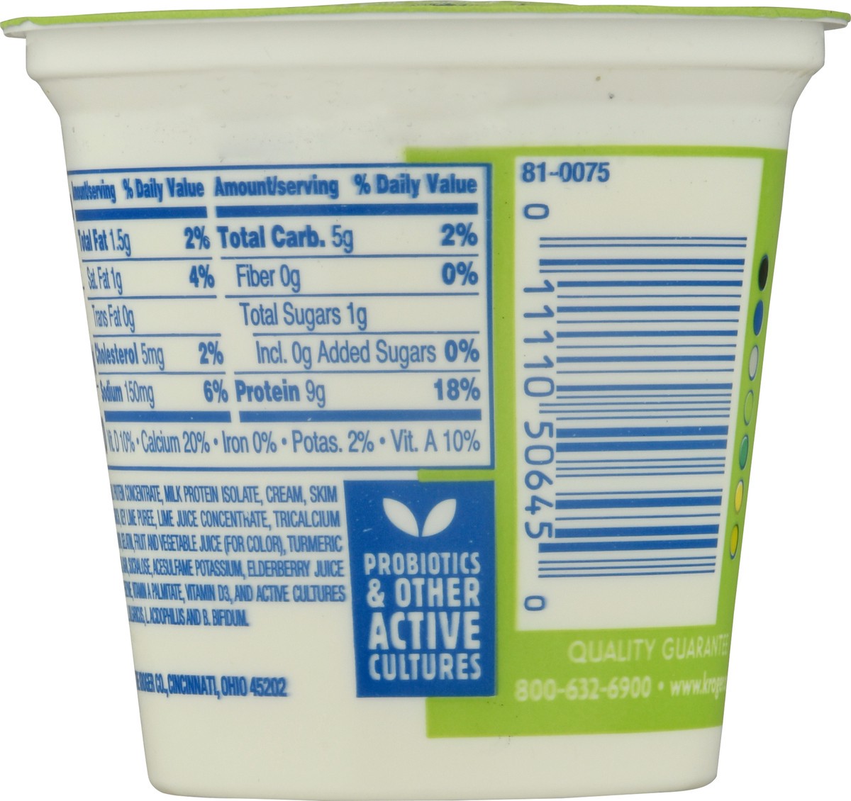 slide 8 of 11, Kroger Carbmaster Cultured Dairy Blend Key Lime, 6 oz