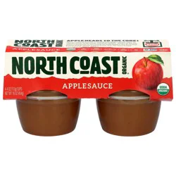 North Coast Organic Apple Sauce 4 - 4 oz Cups