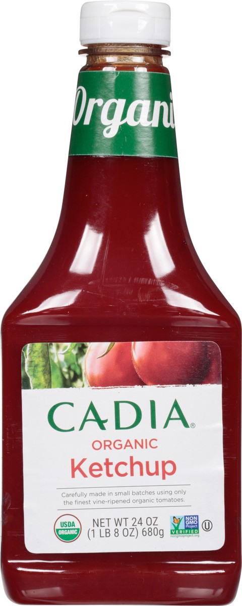 slide 3 of 13, Cadia Organic Ketchup 24 oz, 24 oz