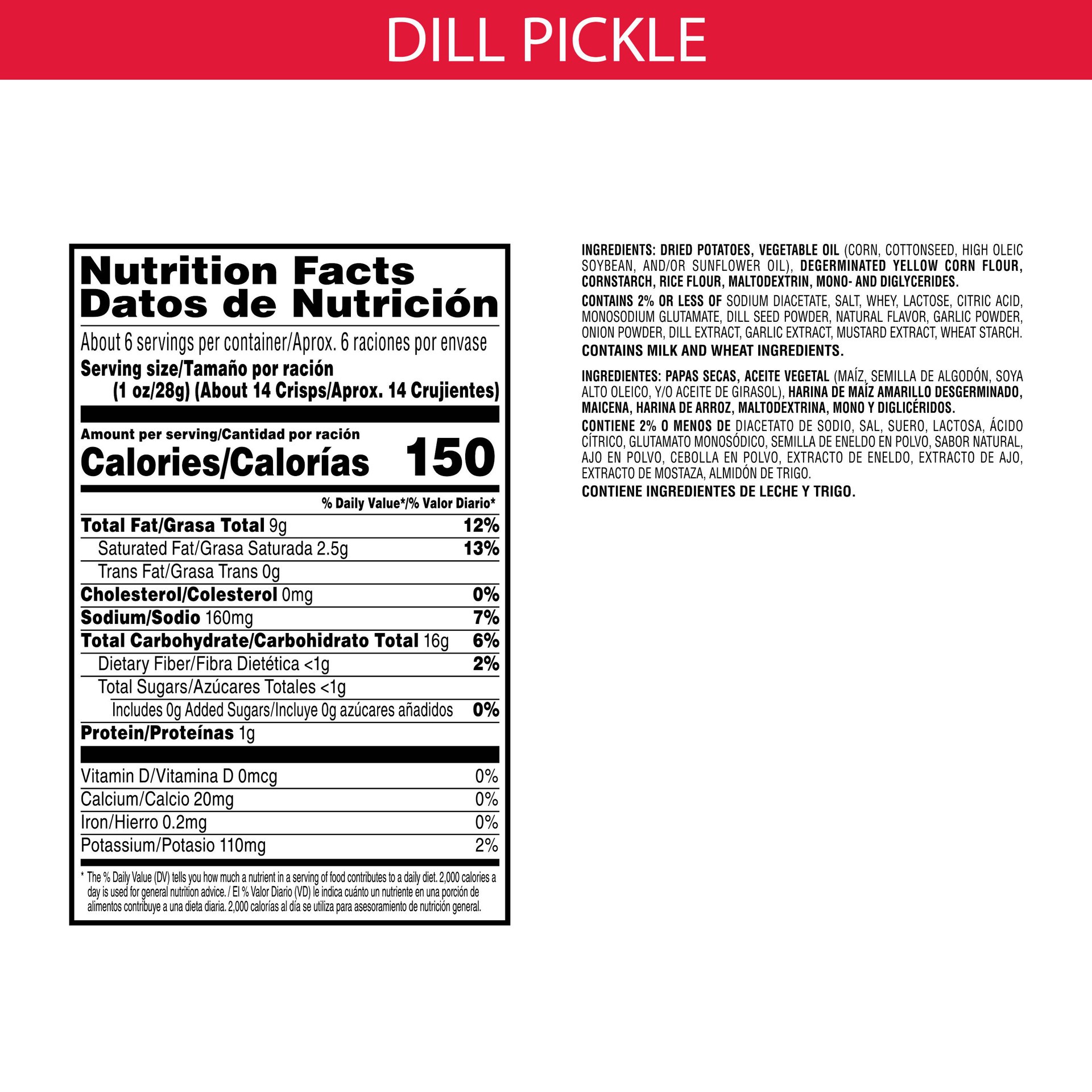 slide 5 of 5, Pringles Screaming Dill Pickle Potato Crisps, 5.5 oz