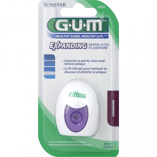 slide 1 of 1, G-U-M Dental Floss Expanding, 32.8 yds
