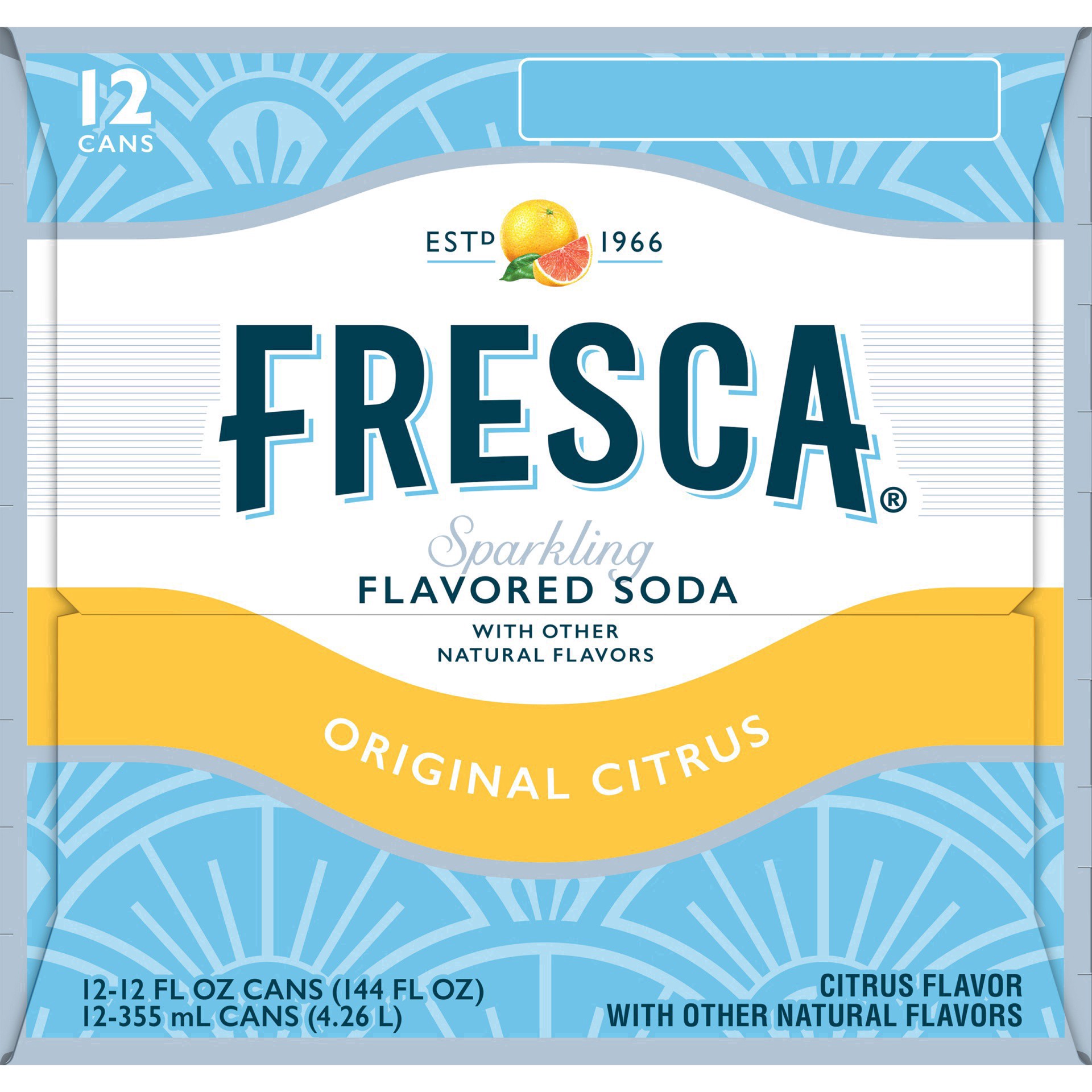 slide 10 of 70, Fresca Citrus Soda Water - 12 ct; 12 fl oz, 12 ct; 12 fl oz