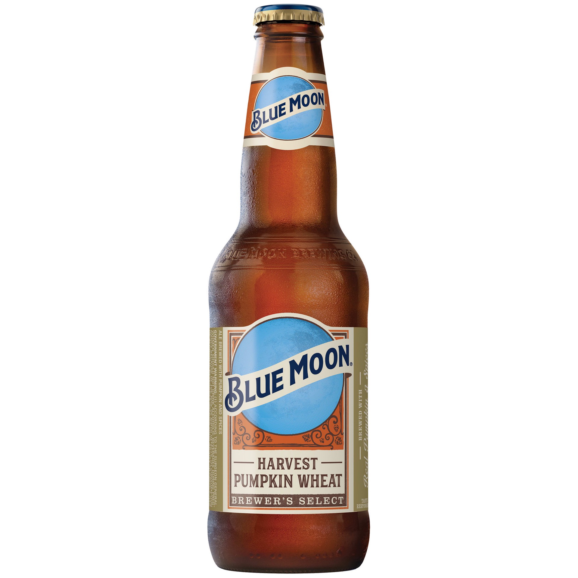 slide 4 of 5, Blue Moon Harvest Pumpkin Wheat Ale Beer, 6 Pack, 12 fl. oz. Bottles, 5.7% ABV, 6 ct; 12 oz