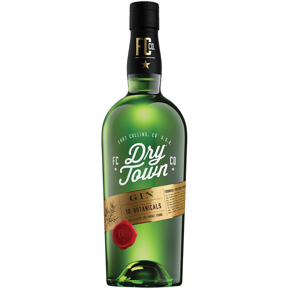 slide 1 of 1, Dry Town Gin, 750 ml