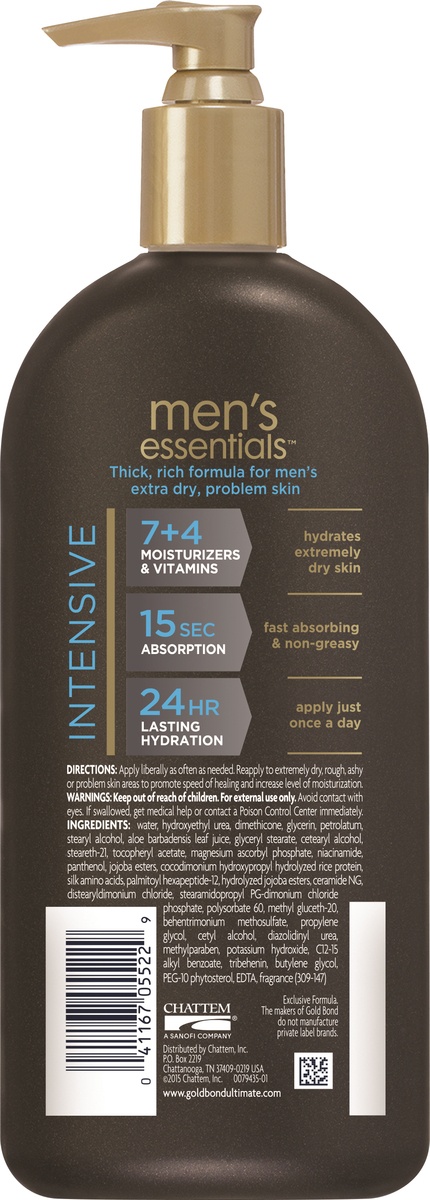slide 4 of 4, Gold Bond Men's Essentials Intensive Therapy Lotion, 13 oz