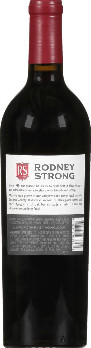 slide 9 of 11, Rodney Strong Vineyards Merlot, 750 ml