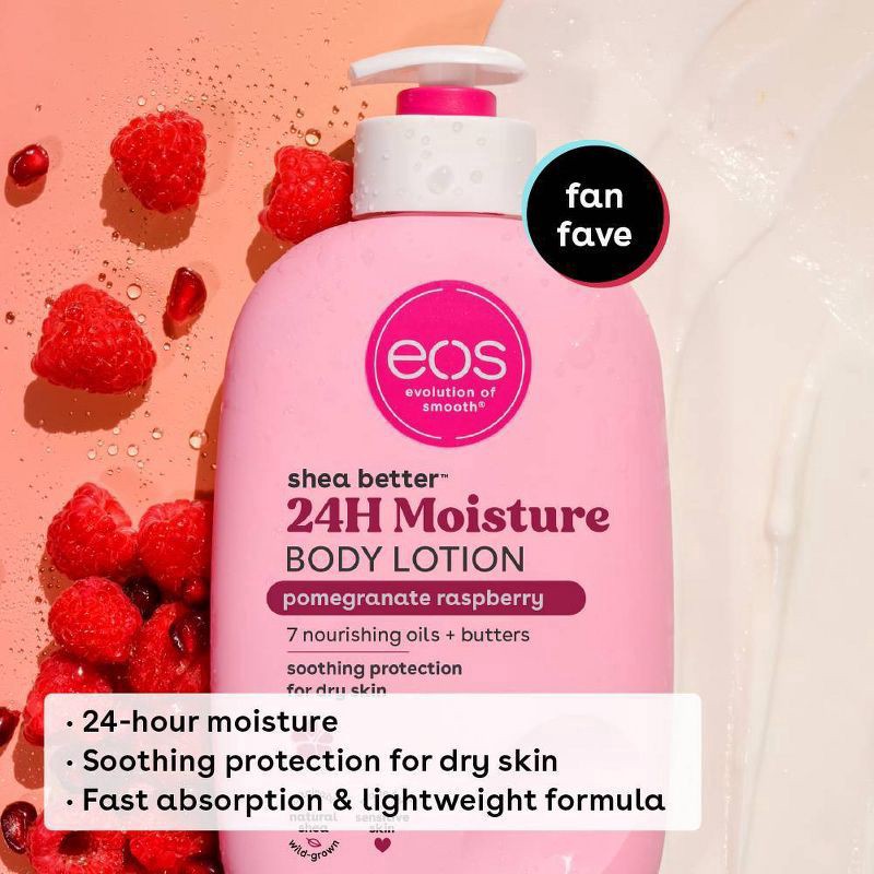 slide 3 of 6, eos Shea Better Moisture Body Lotion - Pomegranate Raspberry - 16 fl oz, 16 fl oz