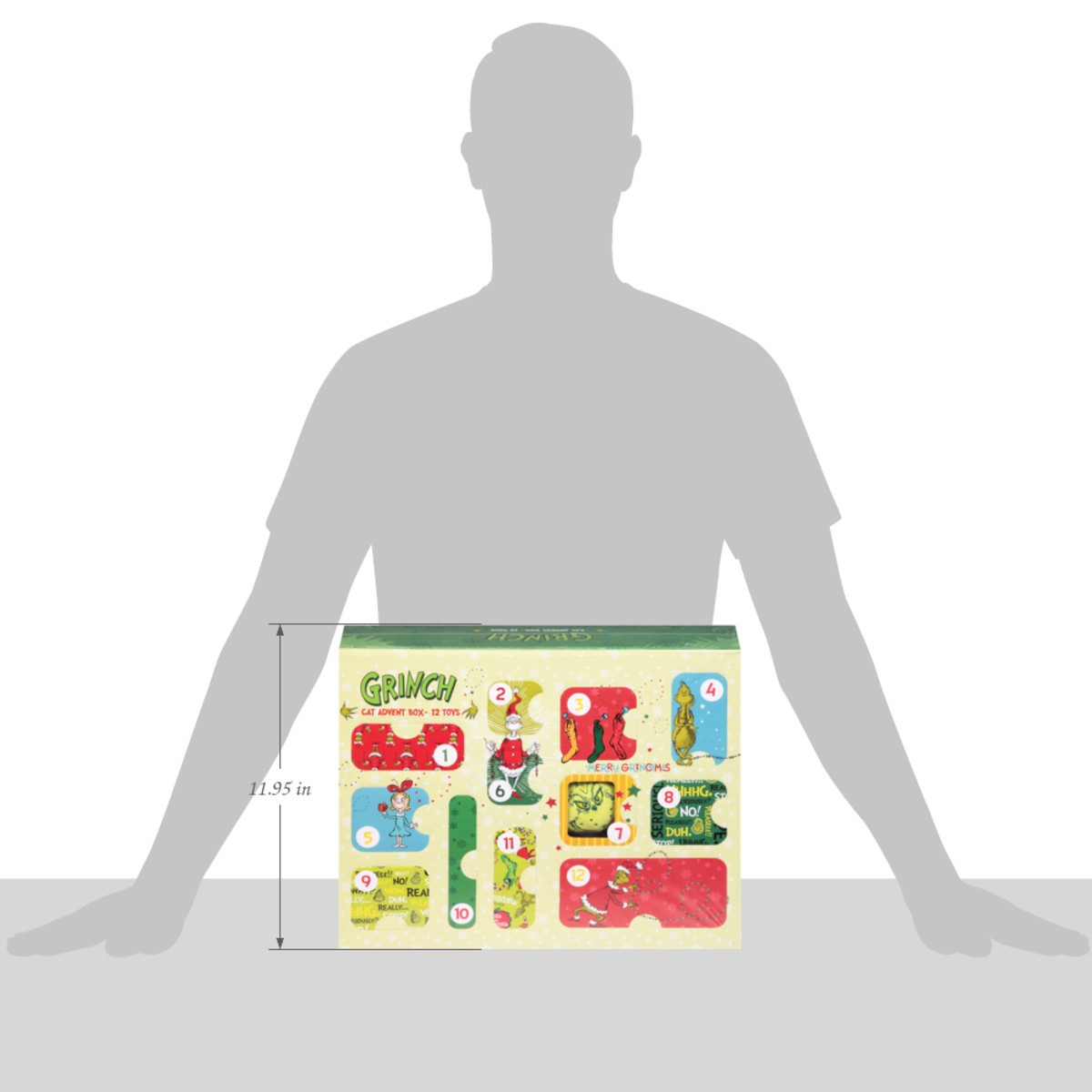 slide 9 of 13, Fetch for Pets Grinch Cat Advent Box 1 Set, 1 ct