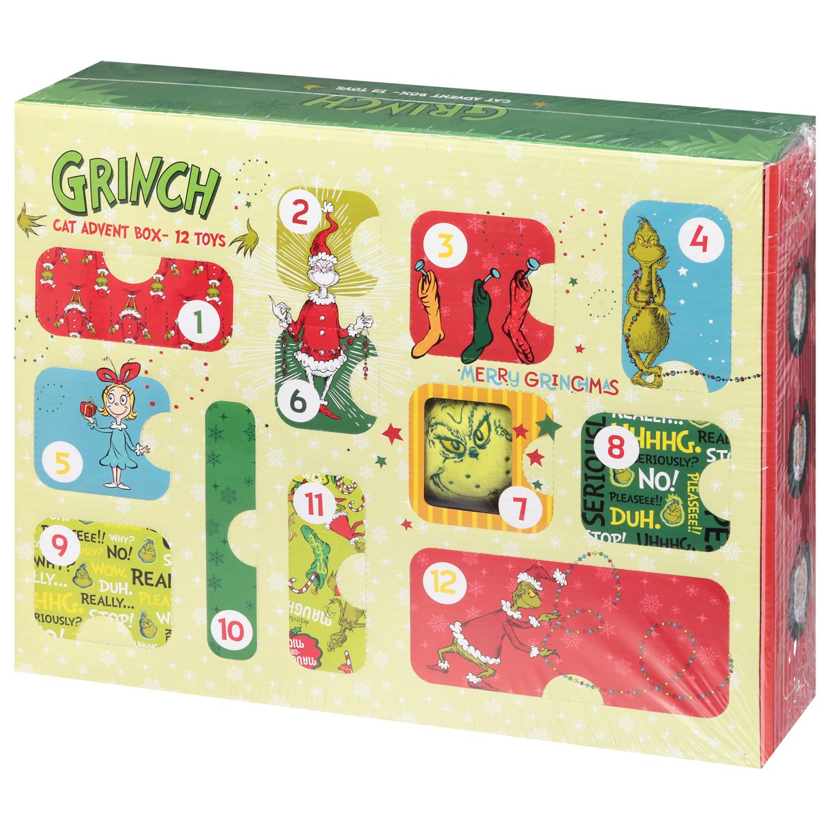 slide 4 of 13, Fetch for Pets Grinch Cat Advent Box 1 Set, 1 ct
