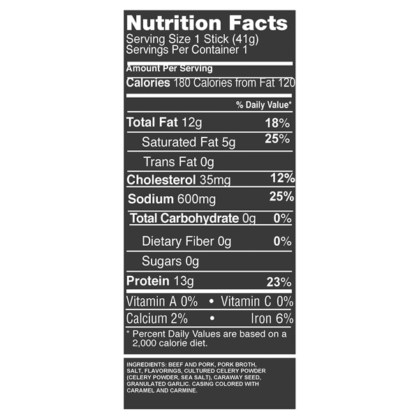 slide 4 of 5, Tillamook Original Smoked Sausage Stick, 1.44 oz