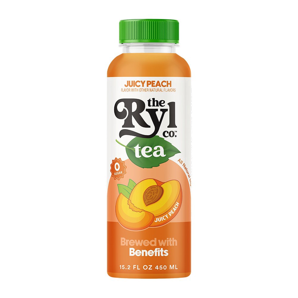 slide 3 of 5, The Ryl Company™ Peach Antioxidant Superblend Zero Sugar Iced Tea Bottle, 15.2 fl oz