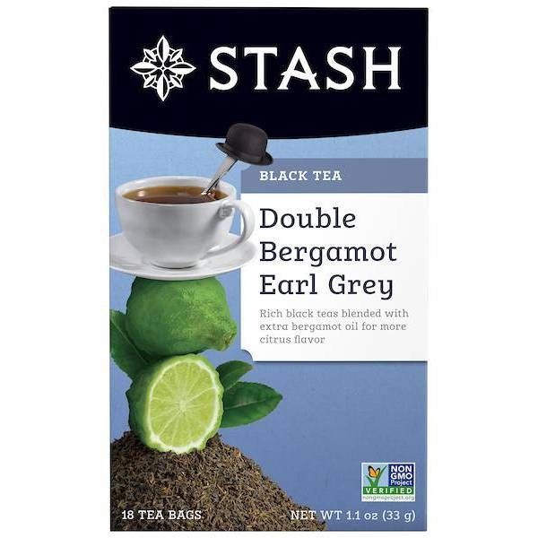 slide 1 of 6, Stash Double Bergamont Earl Grey Black Tea Bags - 18ct, 