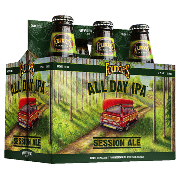slide 1 of 1, Founder's All Day IPA Session Ale Bottles, 6 ct; 12 oz