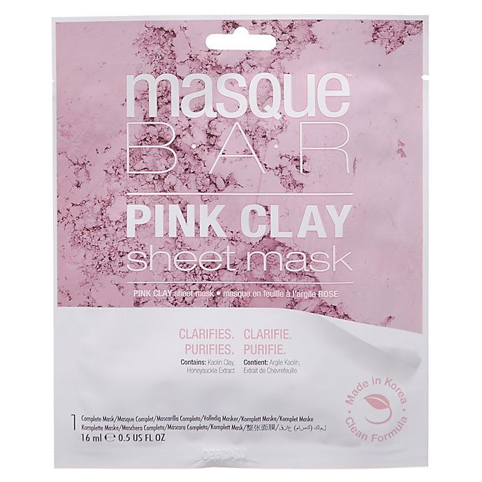 slide 1 of 3, Masque Bar masqueBAR Sheet Mask - Pink Clay, 1 ct