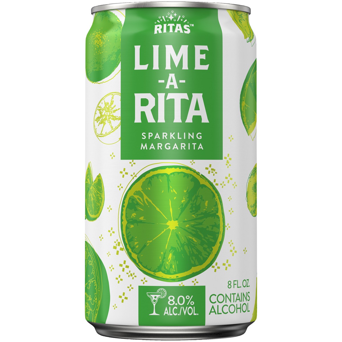 slide 1 of 4, RITAS Classic Lime-A-Rita Malt Beverage, 8 fl oz