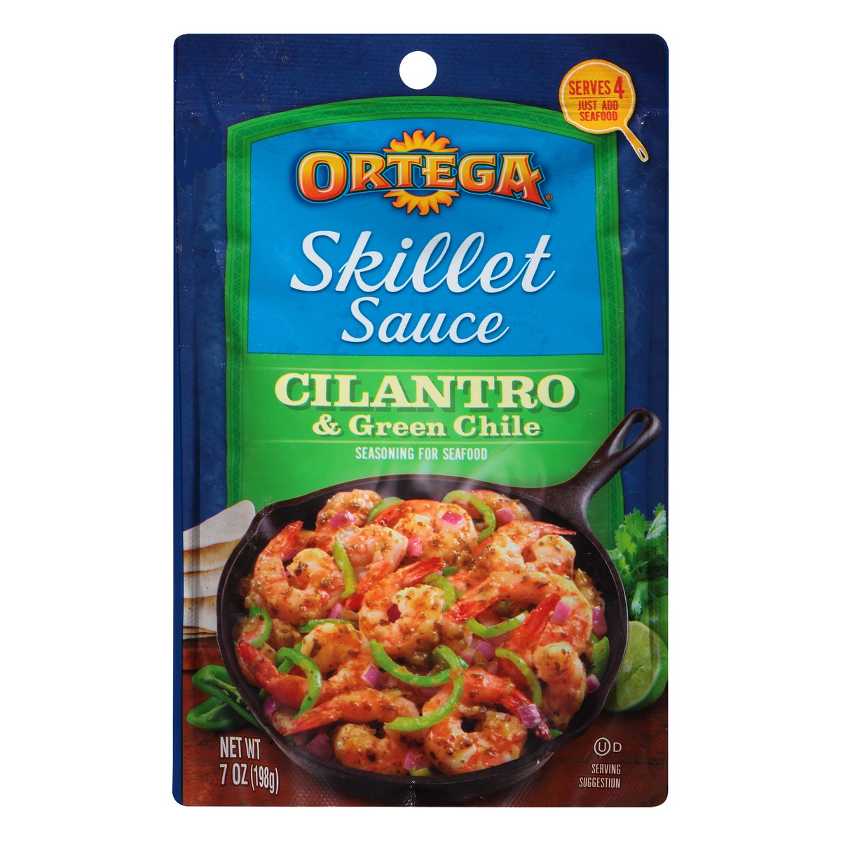 slide 9 of 11, Ortega Cilantro & Green Chile Skillet Sauce 7 oz. Pouch, 7 oz