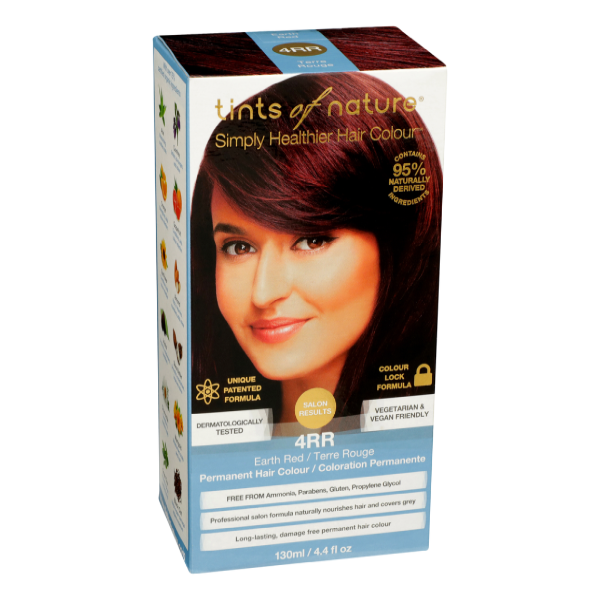 slide 1 of 1, Tints of Nature Permanent Hair Colour - 4RR Dark Henna Red, 1 ct