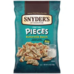Snyder's of Hanover Buttermilk Ranch Flavored Pretzel Pieces - 11.25 oz