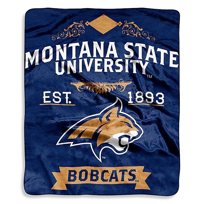 slide 1 of 1, NCAA Montana State University Raschel Throw Blanket, 1 ct