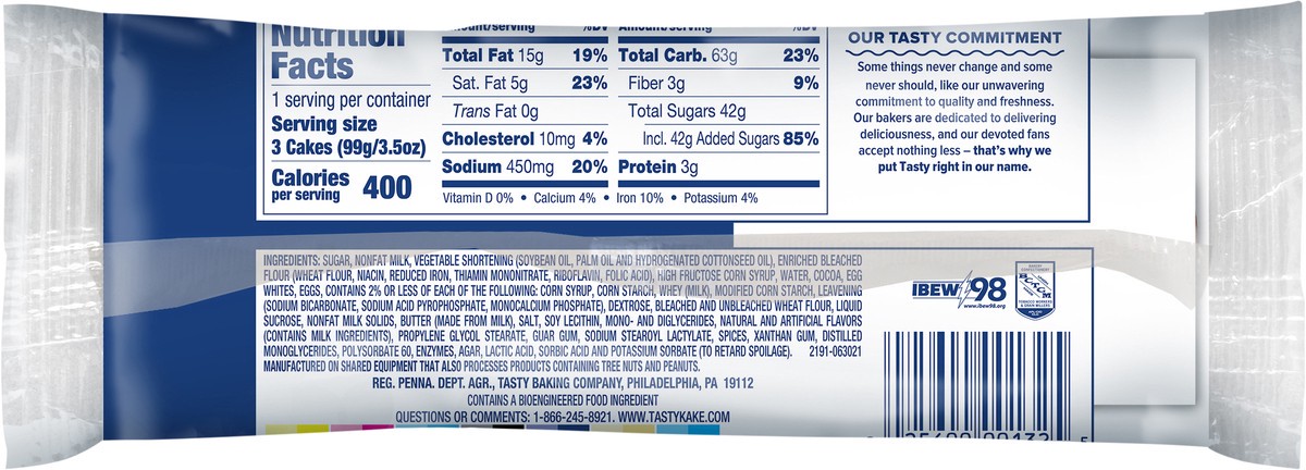 slide 9 of 11, Tastykake Buttercreme Iced Cupkakes 3.5 oz. Pack, 3 ct