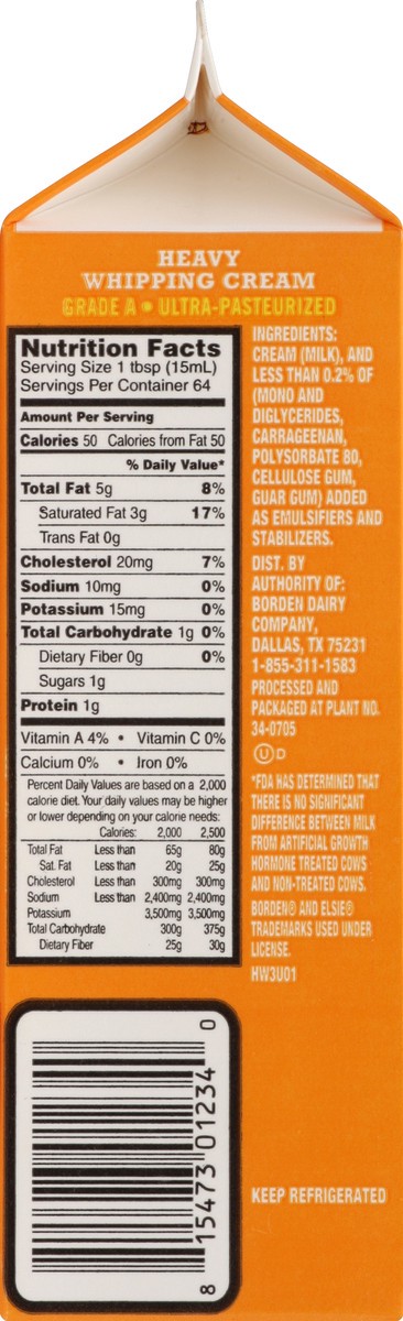slide 4 of 4, Borden Whipping Cream 1 qt, 1 qt