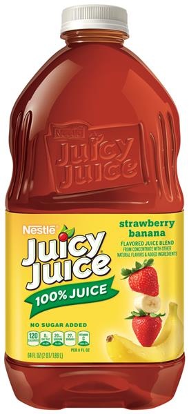 slide 1 of 1, Juicy Juice Juice Blend, Strawberry Banana, 64 oz