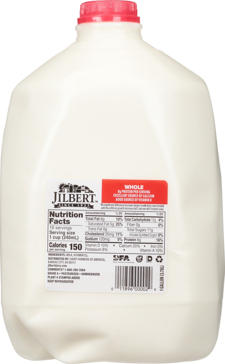 slide 9 of 9, Jilbert Whole Vitamin D Milk 1 gl, 1 gal