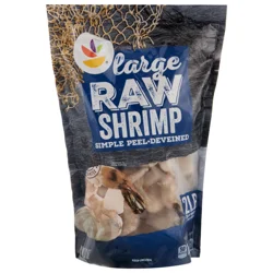 Giant Farm Raised Raw EZ-Peel Large Shrimp 31-40 ct per lb Frozen