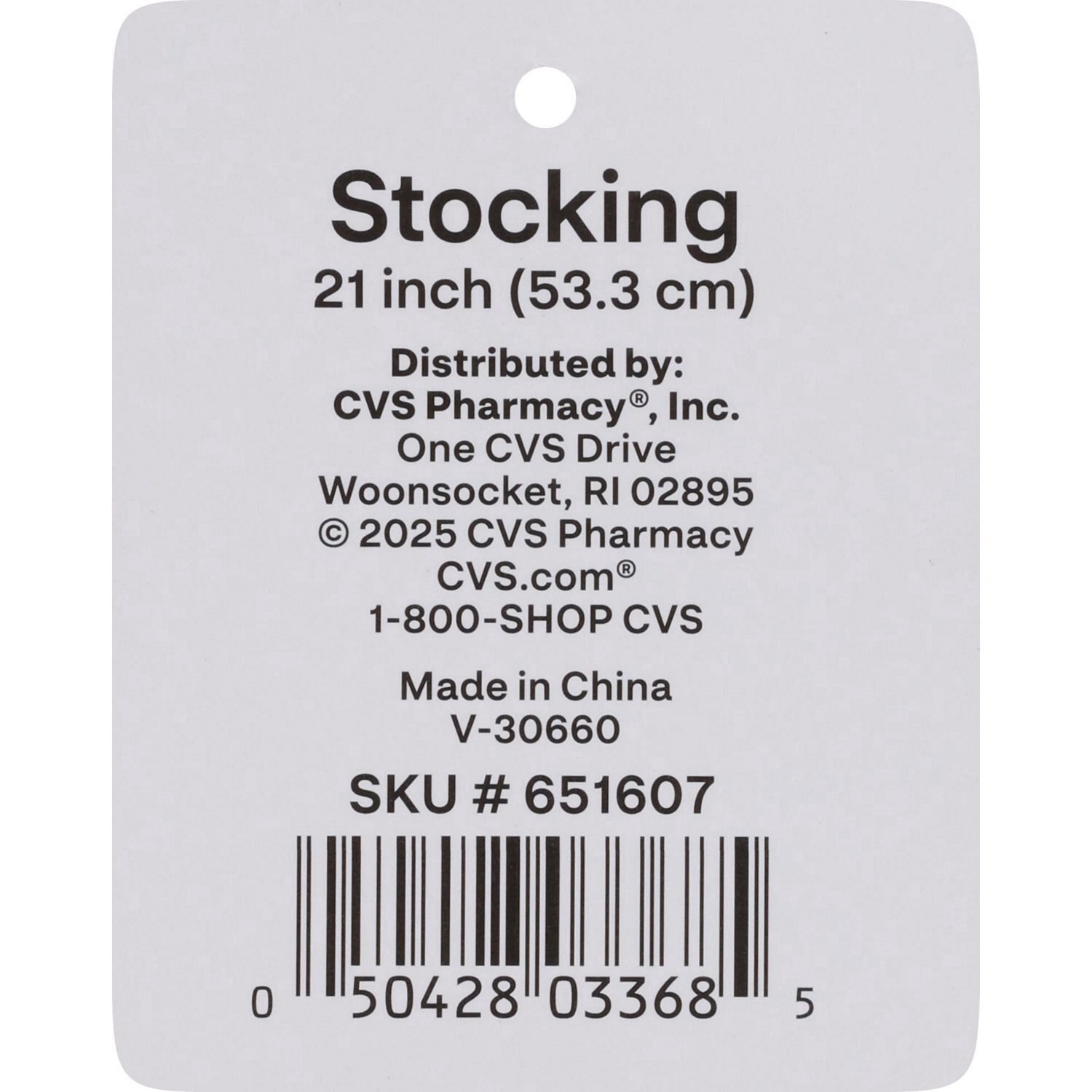 slide 3 of 3, Merry Brite Plush Stocking, Cream, 21 In, 1 ct