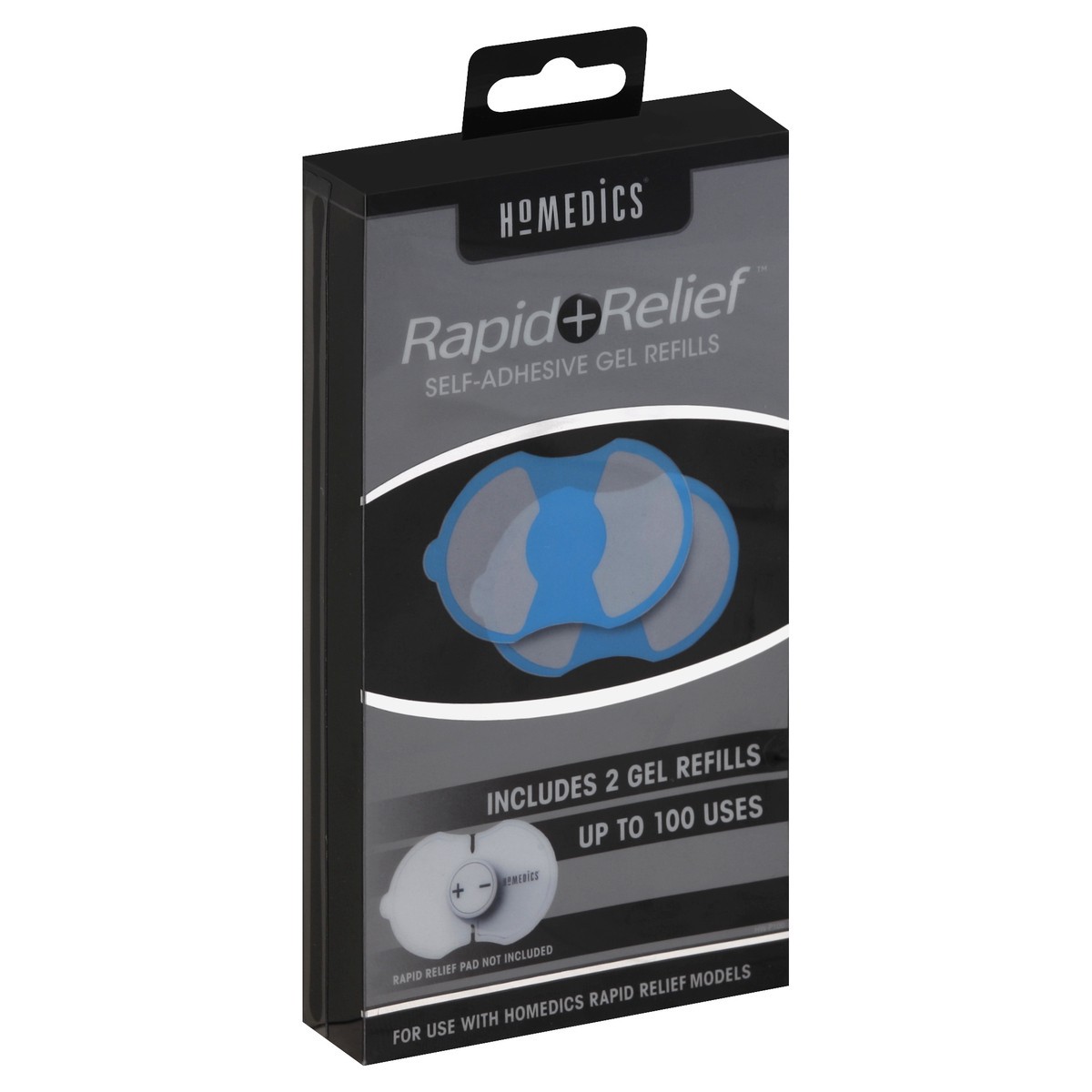 slide 5 of 5, HoMedics Self-Adhesive Gel Refills 2 ea, 2 ct