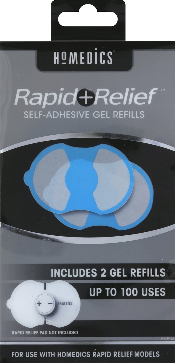 slide 1 of 5, HoMedics Self-Adhesive Gel Refills 2 ea, 2 ct