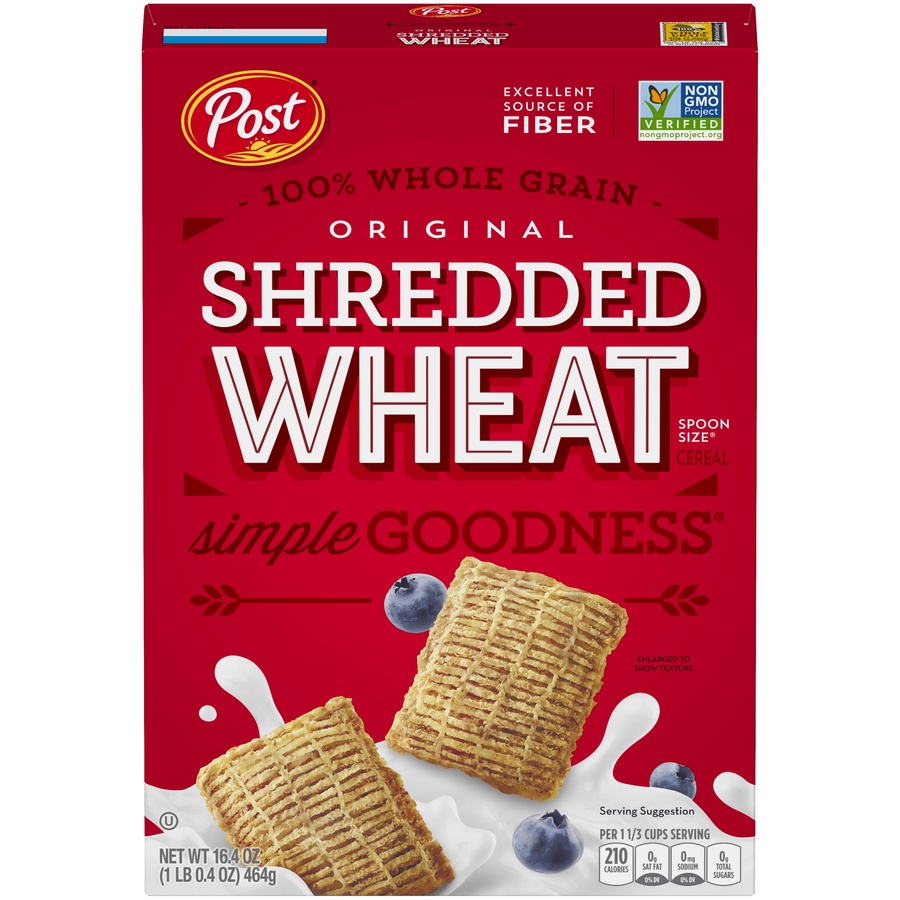 slide 1 of 1, Post Shredded Wheat, 16.4 oz