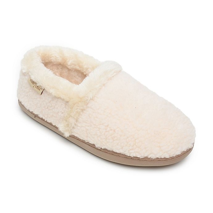 slide 1 of 3, Minnetonka Dina Women's Large Knit Slipper - Cream, 1 ct