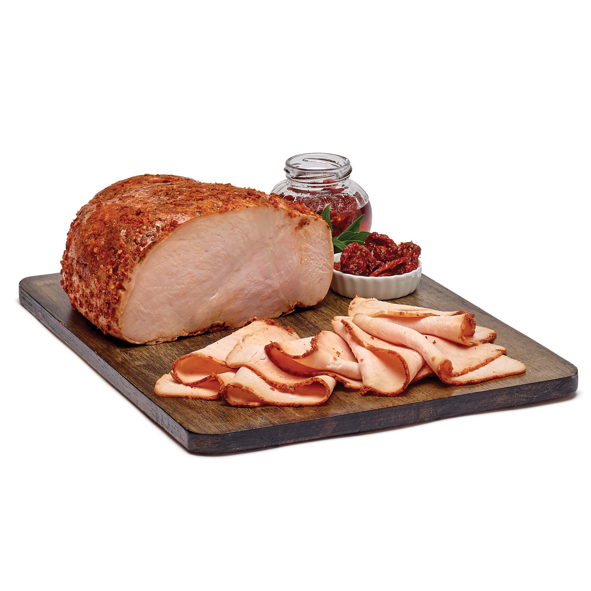slide 1 of 1, H-E-B Deli Sundried Tomato Smoked Turkey Breast, Custom Sliced, per lb