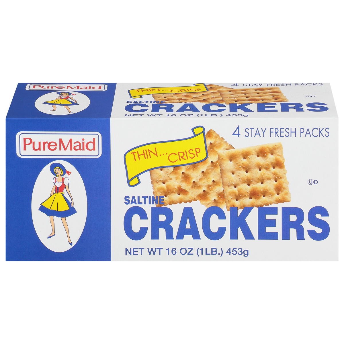 slide 1 of 1, Pure Maid Saltines, 16 oz