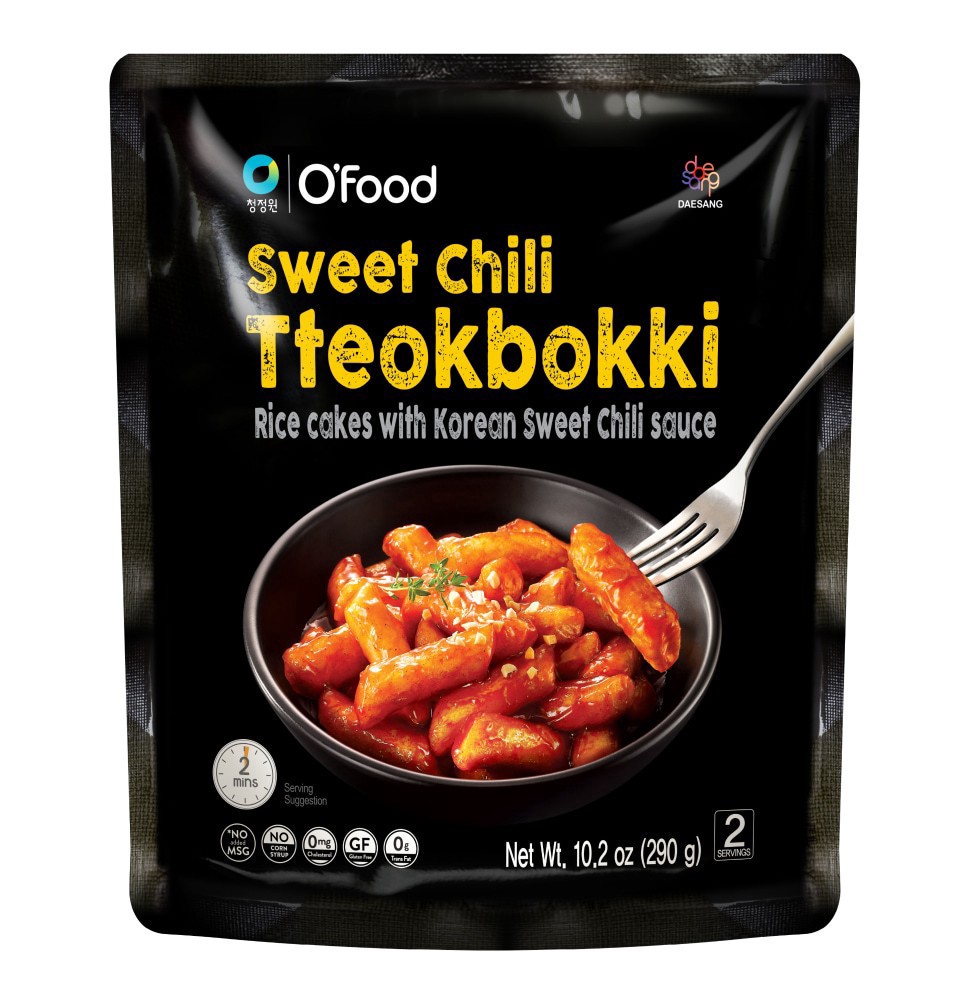 slide 1 of 1, O'Food Ofood Sweet Chili Tteokbokki Pasta, 9.1 oz