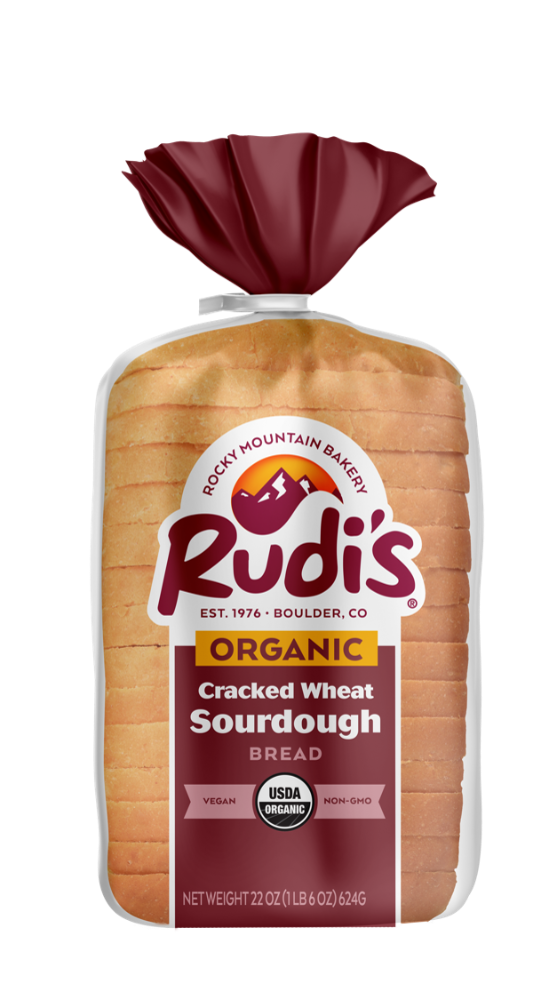 slide 1 of 1, Rudi's® Organic Cracked Wheat Sourdough Bread, 22 oz