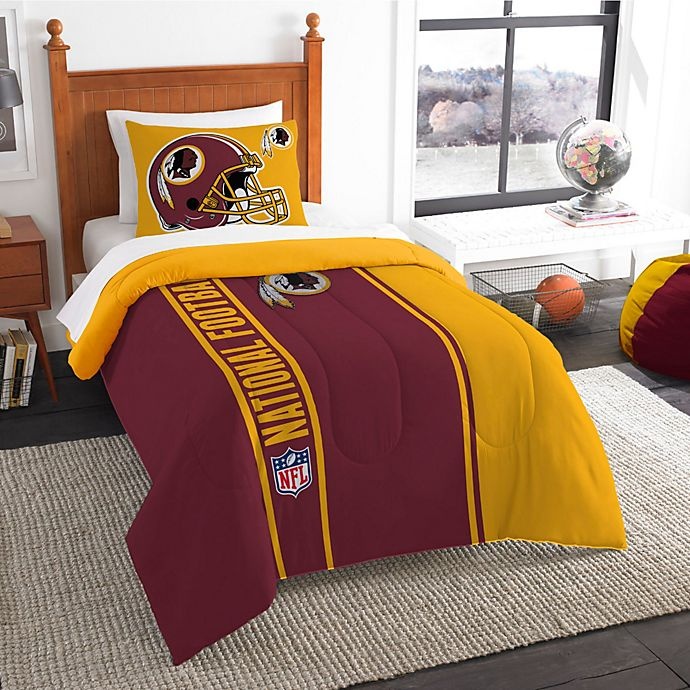 slide 1 of 1, NFL Washington Redskins Twin Embroidered Comforter Set, 1 ct