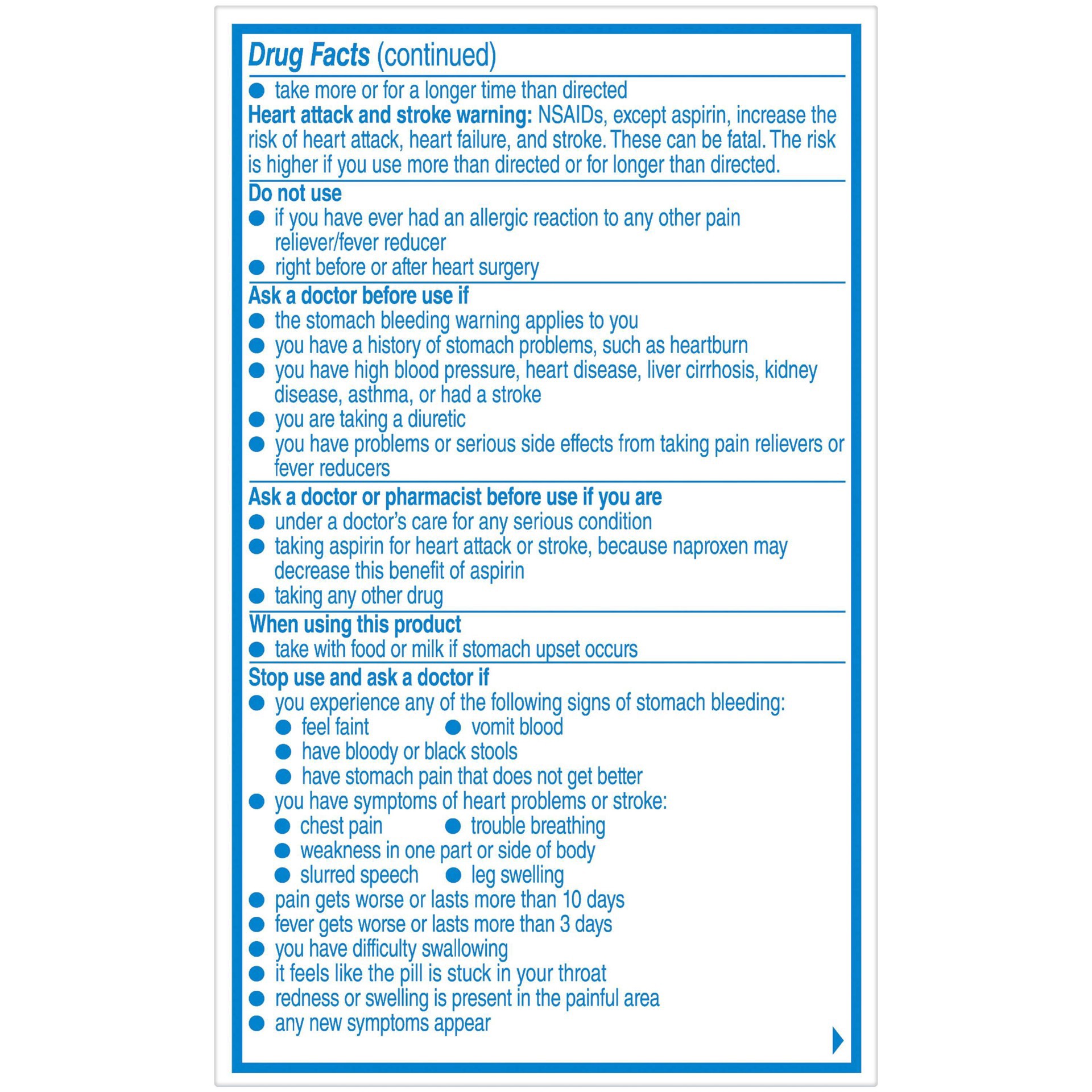 slide 9 of 9, Aleve Pain Reliever/Fever Reducer Naproxen 220mg Tablets, 24 ct