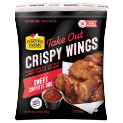 Foster Farms Sweet Chipotle BBQ Take Out Crispy Wings - 64 oz