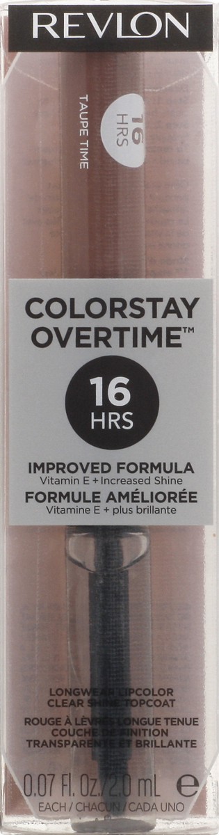 slide 6 of 9, Revlon ColorStay Overtime Lipcolor Taupe Time, 0.13 fl oz