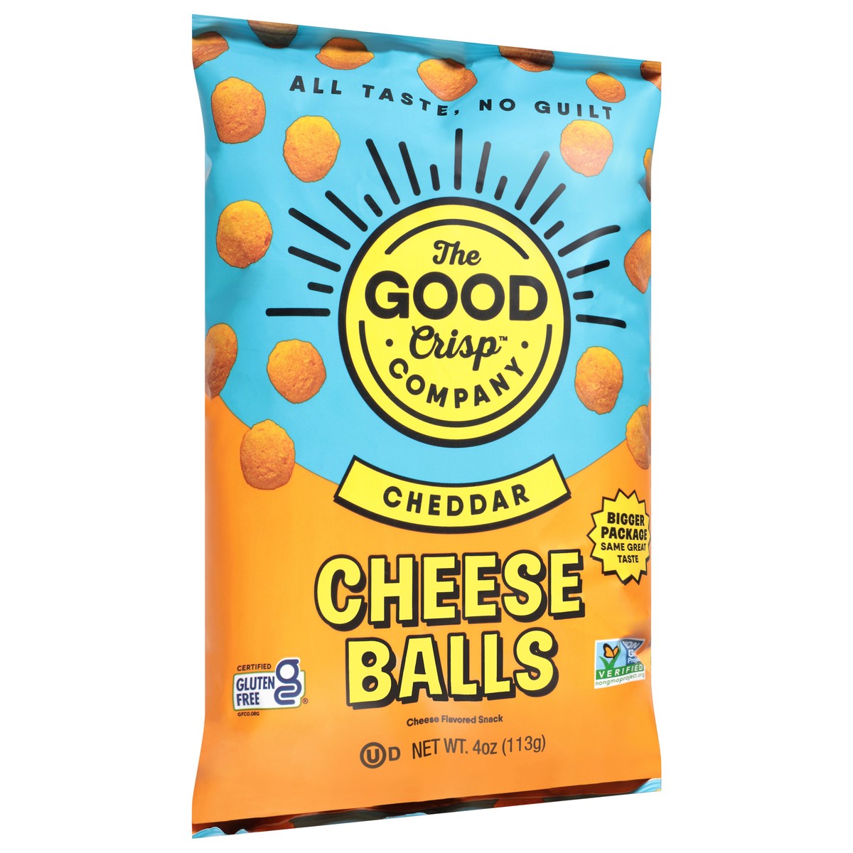 slide 9 of 14, The Good Crisp Company Cheddar Cheese Balls 4 oz, 4 oz