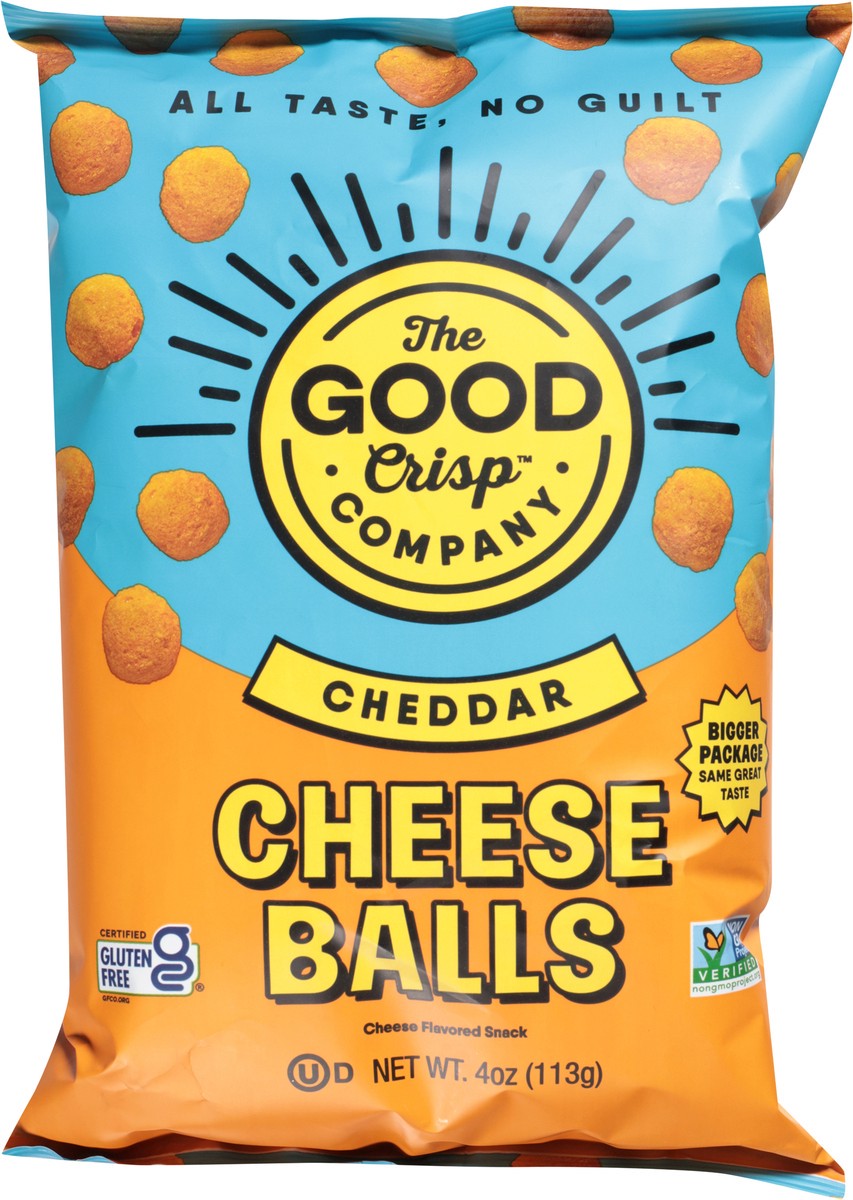 slide 4 of 14, The Good Crisp Company Cheddar Cheese Balls 4 oz, 4 oz