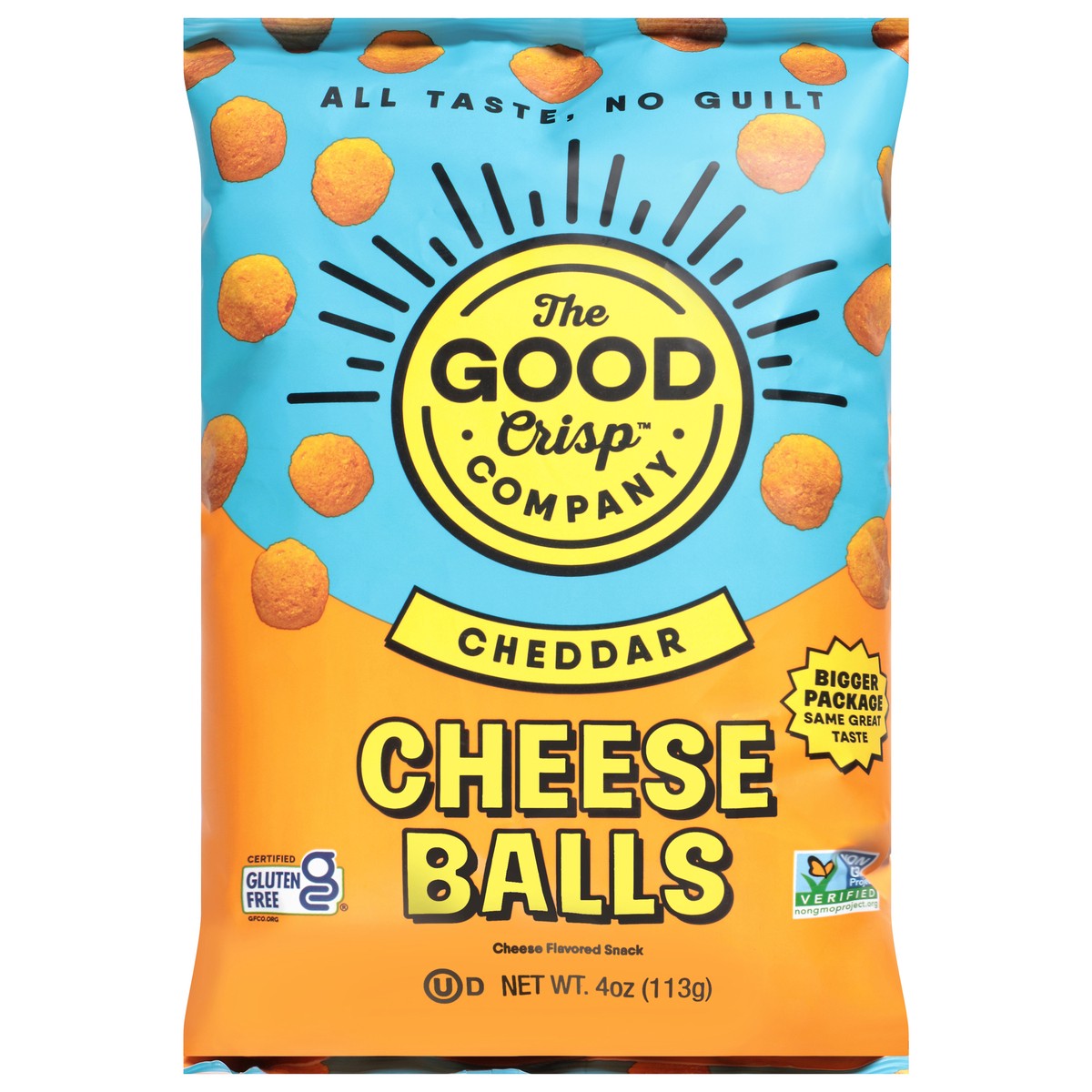 slide 2 of 14, The Good Crisp Company Cheddar Cheese Balls 4 oz, 4 oz