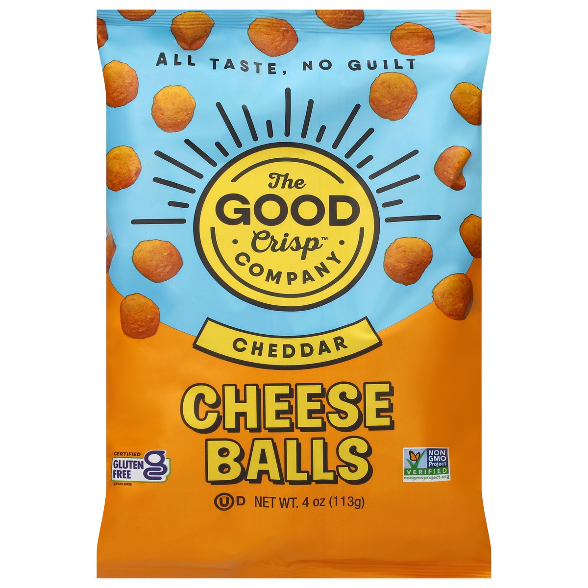 slide 1 of 14, The Good Crisp Company Cheddar Cheese Balls 4 oz, 4 oz